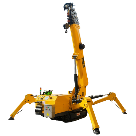 Mini grue pliante à souder, 1.2/3/5/8/12, en caoutchouc d'araignée, en porte-à-faux hydraulique télescopique HONDiesel