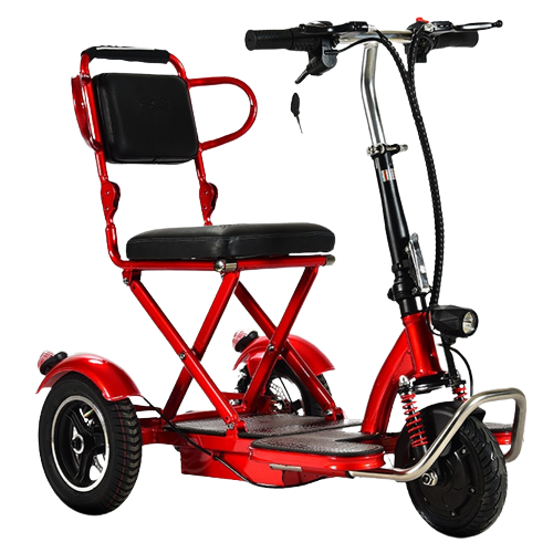 Mini Tricycle Électrique Pliable Portable pour Adulte, Scooter de 48V 