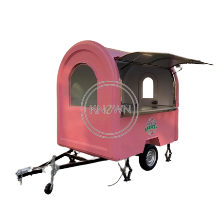 Chariot extérieur de hot-dog de restauration rapide avec équipement de cuisine, camion de nourriture mobile personnalisé, kiosque à vendre avec CE, 7,2 pieds