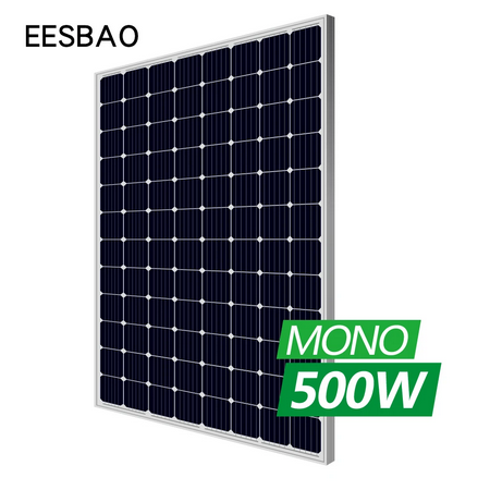 96 Panneaux Solaires Individuels, 500/520/530/540/550W, Module Photovoltaïque, Système d'Alimentation Hybride