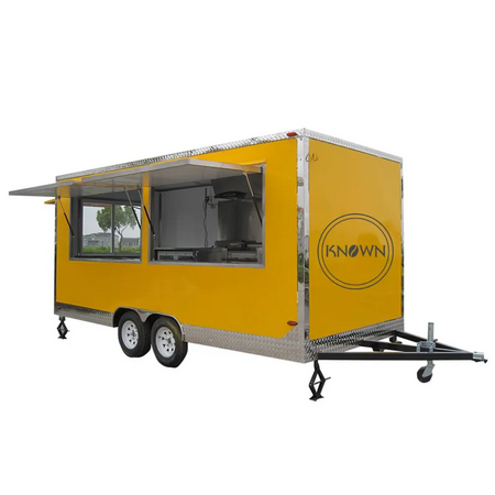 Remorque de restauration rapide australienne entièrement équipée, camion de snack mobile extérieur standard avec certification CE