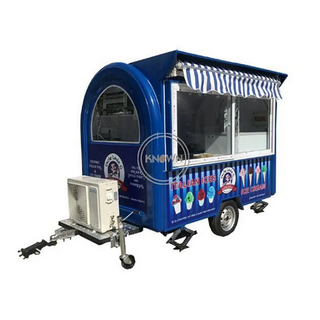 Remorque commerciale pour hot-dog, camion à hot-dog à vendre, chariot de vente de petit-déjeuner, kiosque mobile, Europe