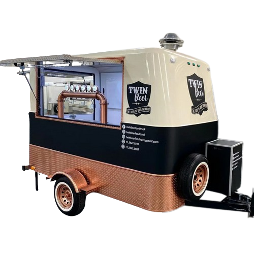 Remorque mobile de restauration rapide, camion de restauration de rue, remorque de bar mobile, chariot de nourriture de crème glacée, cuisine de restaurant