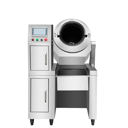 Machine de cuisson automatique au gaz naturel/liquéfié, en acier inoxydable, uniforme intelligent de chauffage au gaz commercial, appareil à friture