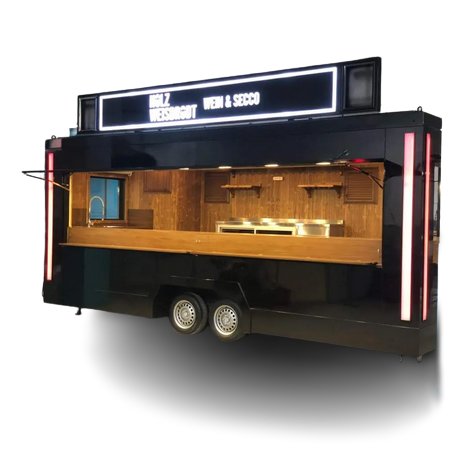 Camion de restauration rapide, Remorque mobile dominante et alimentaire, Chirurgiens Römork fe