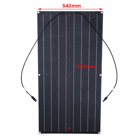 ETFE-Panneau Solaire Flexible Portable de 300W, Chargeur d'Massage, Connecteur DIY pour Smartphone, Système d'Alimentation de Charge, Voiture Camping