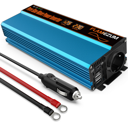 Onduleur de puissance 2000W 3000W 4000W, transformateur 12V DC à 220V AC, avec prise USB, Charge universelle, affichage LED, pour camping-car