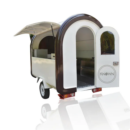 Chariot mobile de vente de hot-dog, remorque de nourriture, camion de crème glacée, fourgon, OEM, longueur de 2.2m