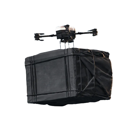 Drone de livraison MX860, grand, 5kg 10kg, RapLift, cargo, uAbility, cadre de carrosserie tarte