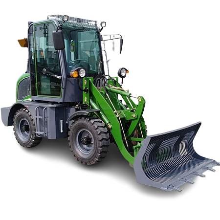 Mini tracteurs à souder avec chargeur sur pneus, 2 chargeuses sur pneus frontales