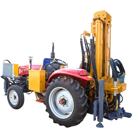 Plate-forme de forage de puits d'eau montée sur tracteur, machine de forage de puits d'eau pneumatique, prix bon marché, TQZ260