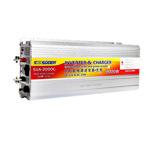Onduleur hybride à énergie solaire pour la maison, chargeur Sicile, tension aved USB, convertisseur adaptateur, 12V, 220V, 500W, 1000W, 2000W