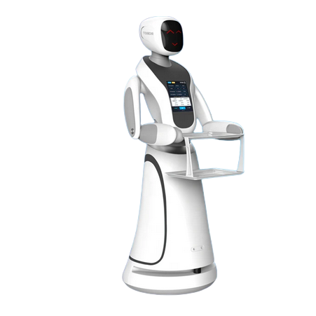Csjbot-Robot Humanoïde Intelligent à Vendre, Service de Nourriture pour Hôtel, Livraison de Restaurant Humain