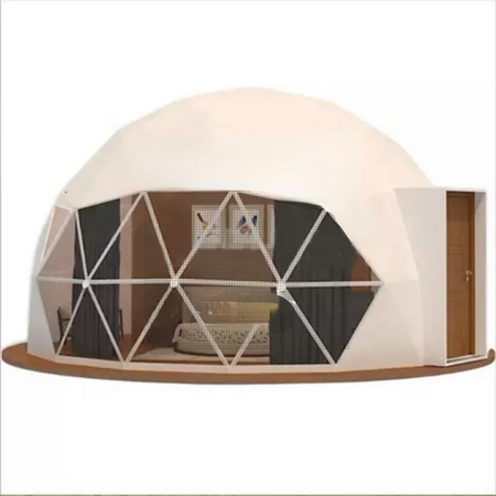 Tente breton glamping en toile PVC, logement de luxe, Eco-Dome, équipement d'hôtel, loisirs, rond, 6m-15m