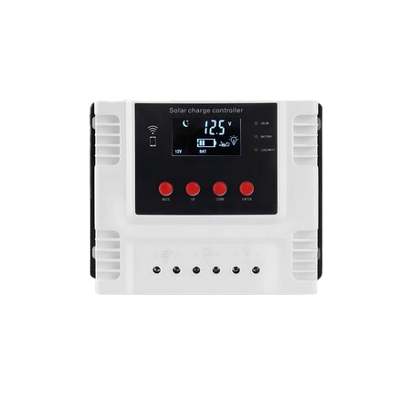 Contrôleur intelligent de Charge pour panneaux solaires, compatible avec les Batteries au Lithium et au plomb, 12/24/48V, 10a, 20a, 30a, 40a, 50a, 60a, avec application WiFi