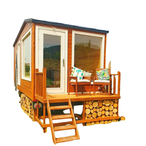 Mini maison préfabriquée, maison de fer-blanc, architecture, Römork Ağak Ev, remorque, 21 '(6.4m x 2.5m)