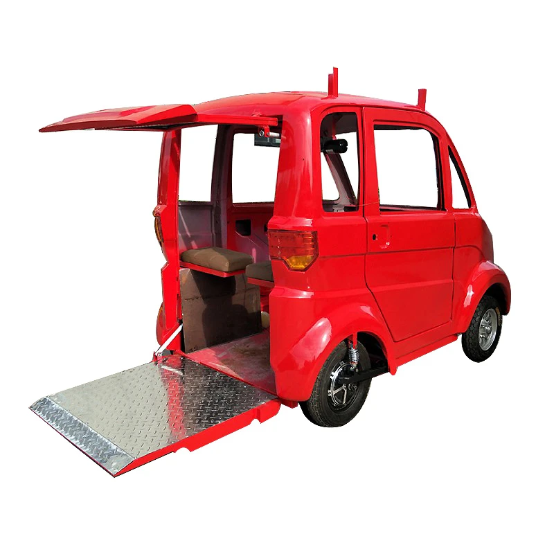 Mini camion de scooter de cargaison électrique pour adultes, voiture de véhicule pour handicapés, support personnalisé, 4 roues, 7.2 pieds.