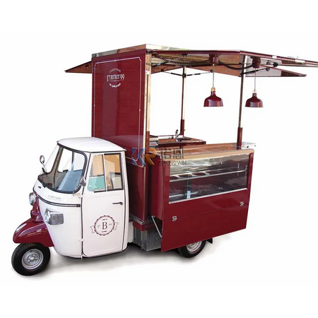 Chariots à café multifonctions, remorque alimentaire, chariot alimentaire mobile, mini camion de crème glacée